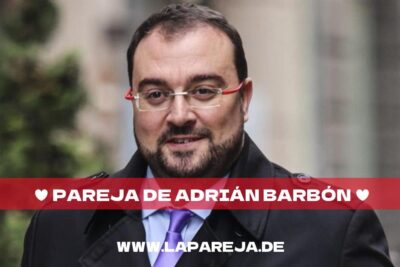 Pareja de Adrián Barbón